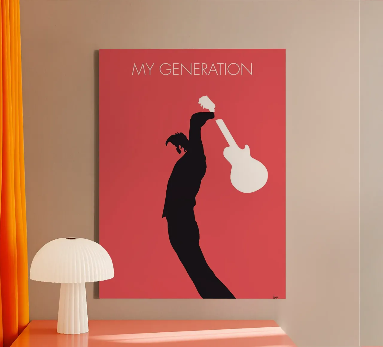 The Who, Meine Generation von Chungkong Leinwand mit Schattenfugenrahmen von jammie
