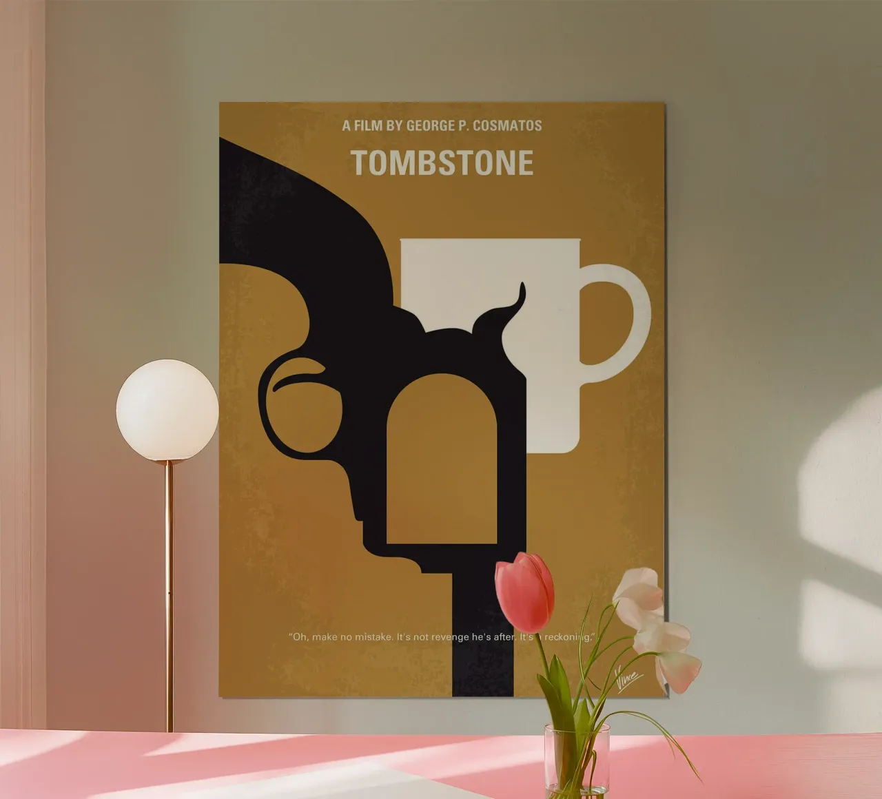 Lapide di Chungkong poster con telaio in legno da jammie