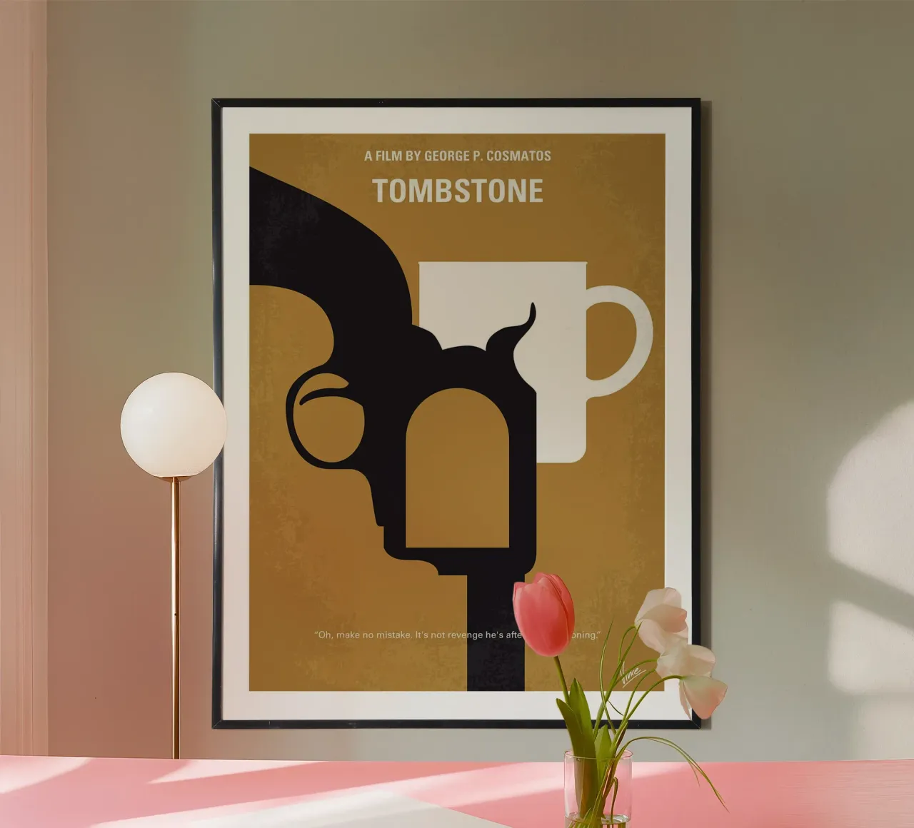 Lapide di Chungkong poster con telaio in legno da jammie