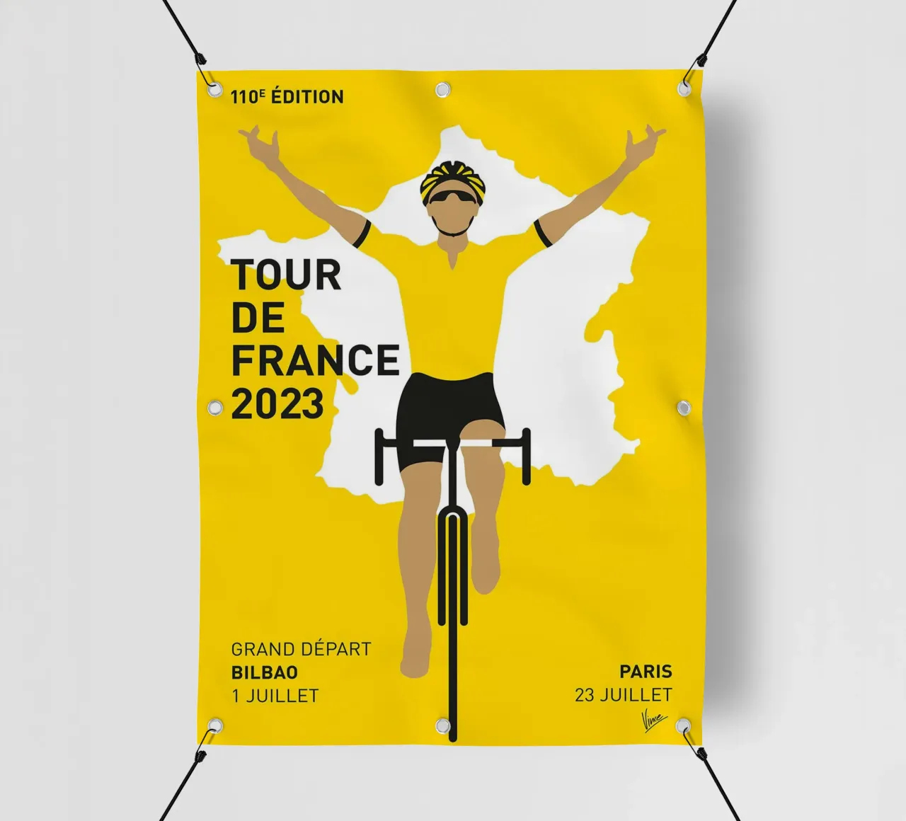 Giro di Francia 2023 di Chungkong telo in pvc da jammie