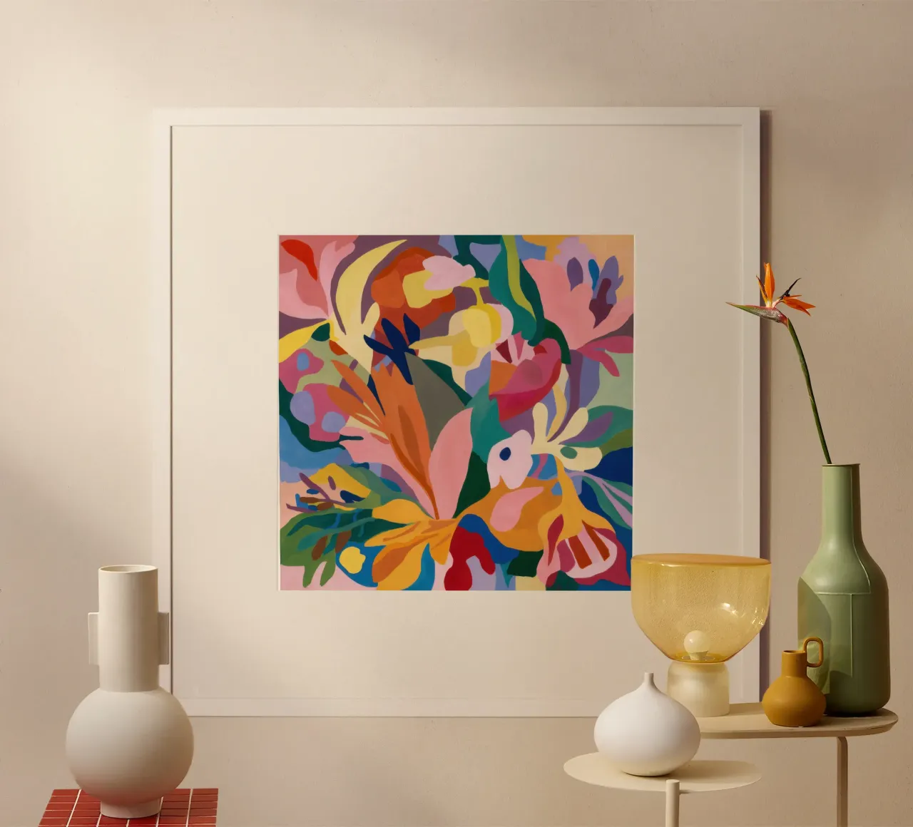 Sinfonia floreale cromatica poster da Orchid Patina