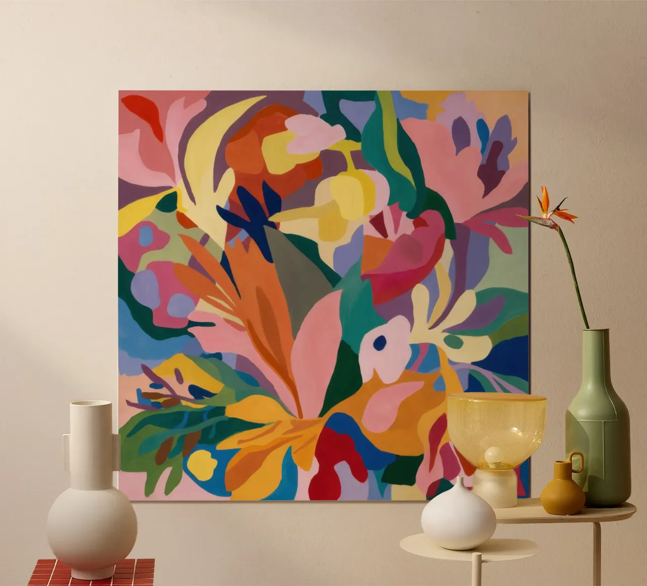 Sinfonia floreale cromatica poster da Orchid Patina