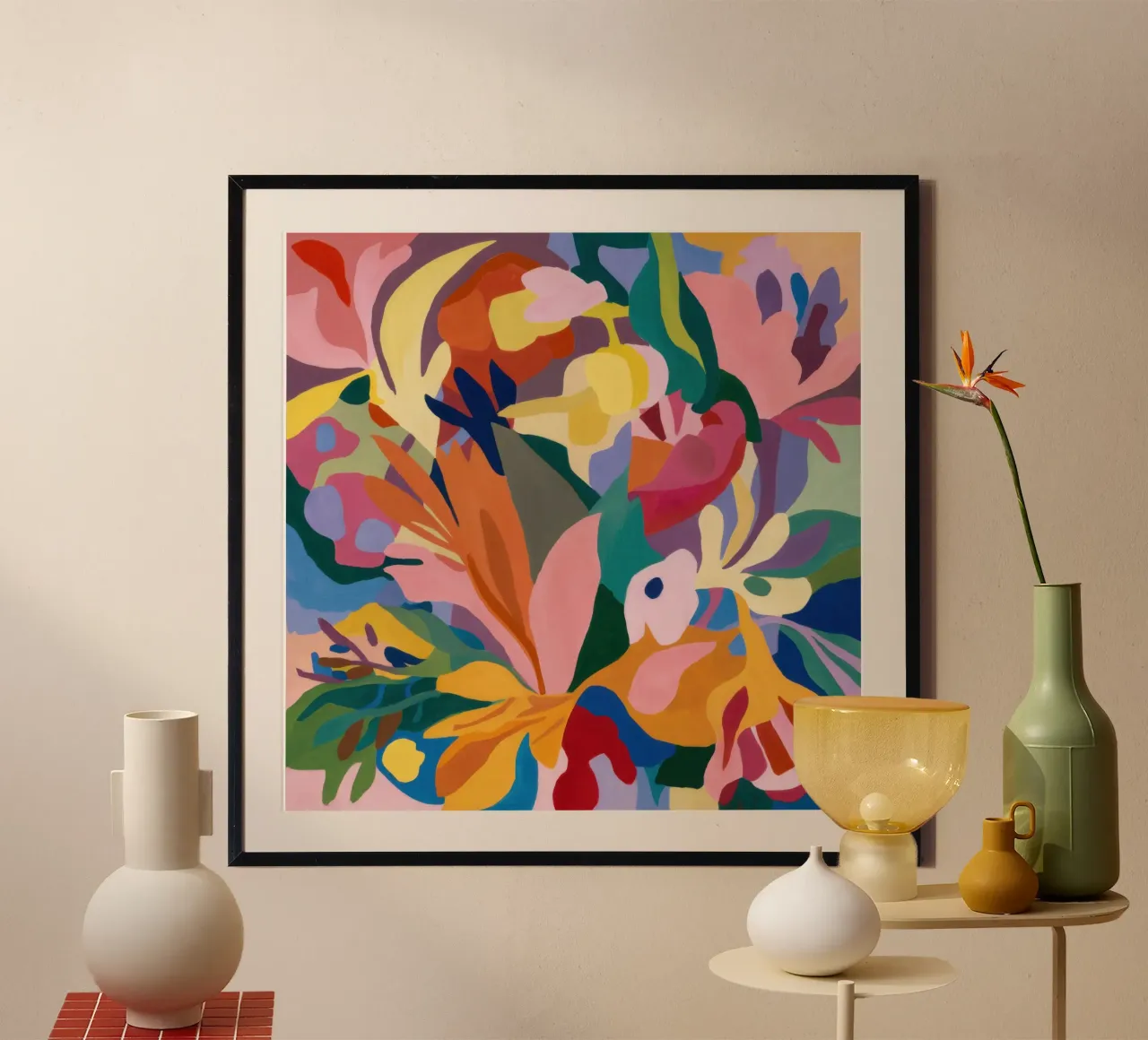 Sinfonia floreale cromatica poster da Orchid Patina