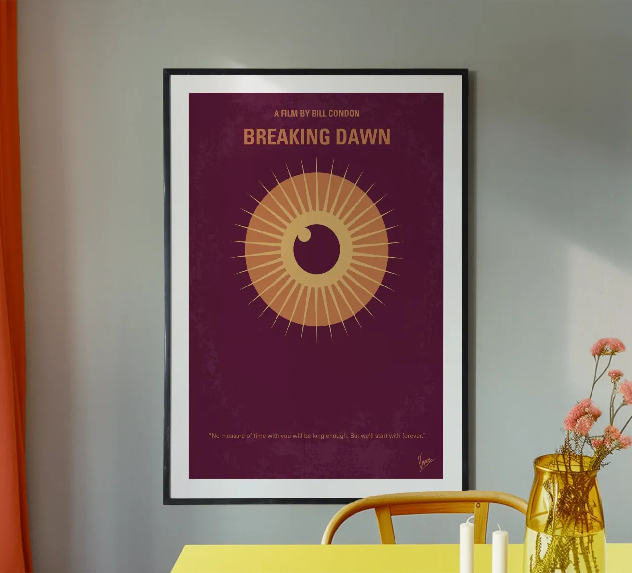 Twilight - Breaking Dawn 1 di Chungkong poster con telaio in legno da jammie