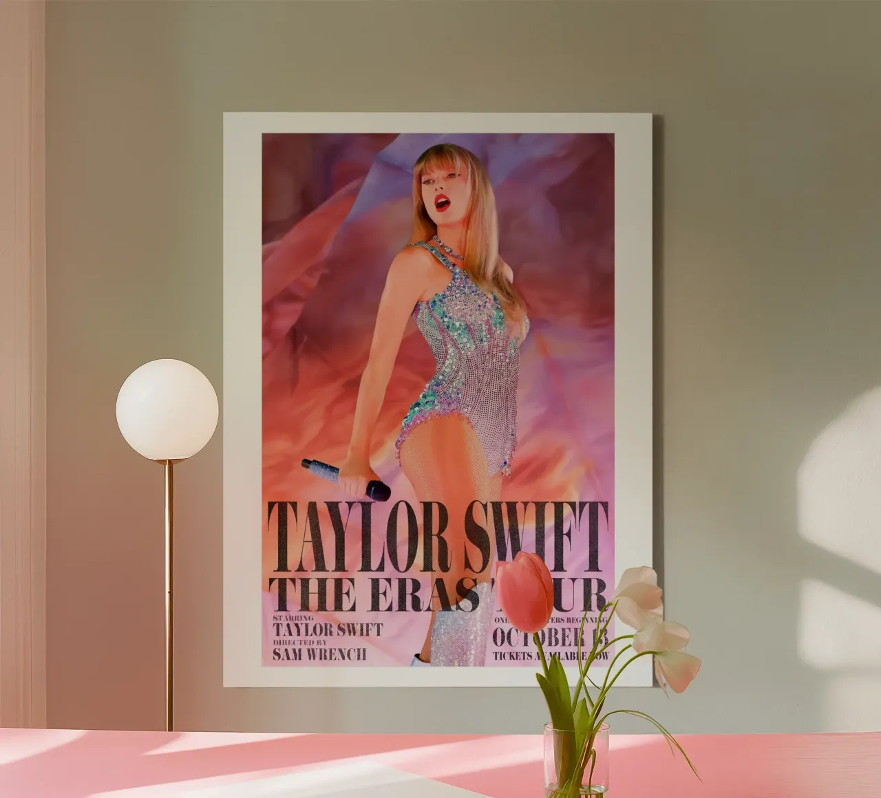 The Eras Tour Taylor Swift lienzo con Marco flotante de ramdakjagualma
