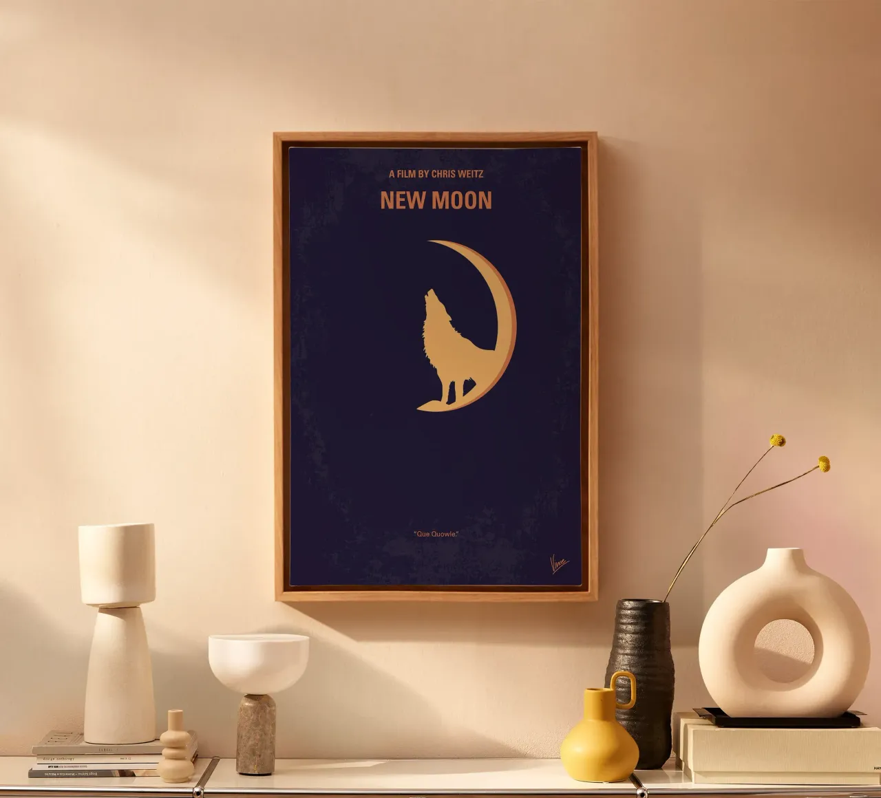 Twilight - New Moon von Chungkong Leinwand mit Schattenfugenrahmen von jammie