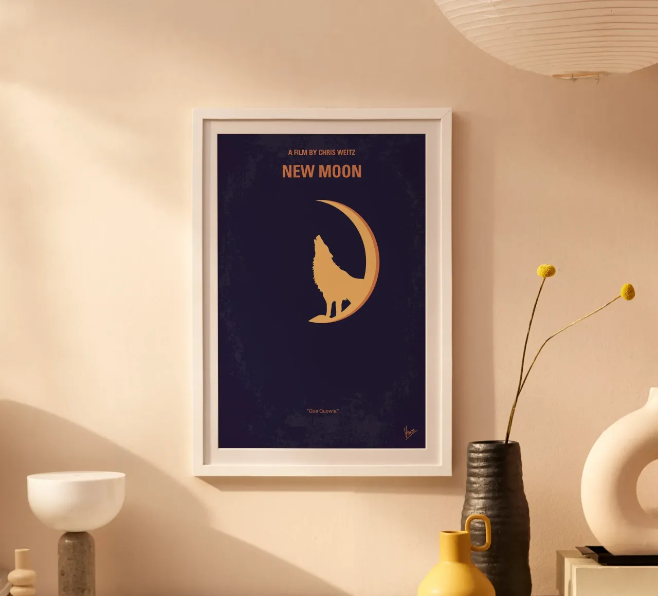 Twilight - New Moon di Chungkong poster con telaio in legno da jammie