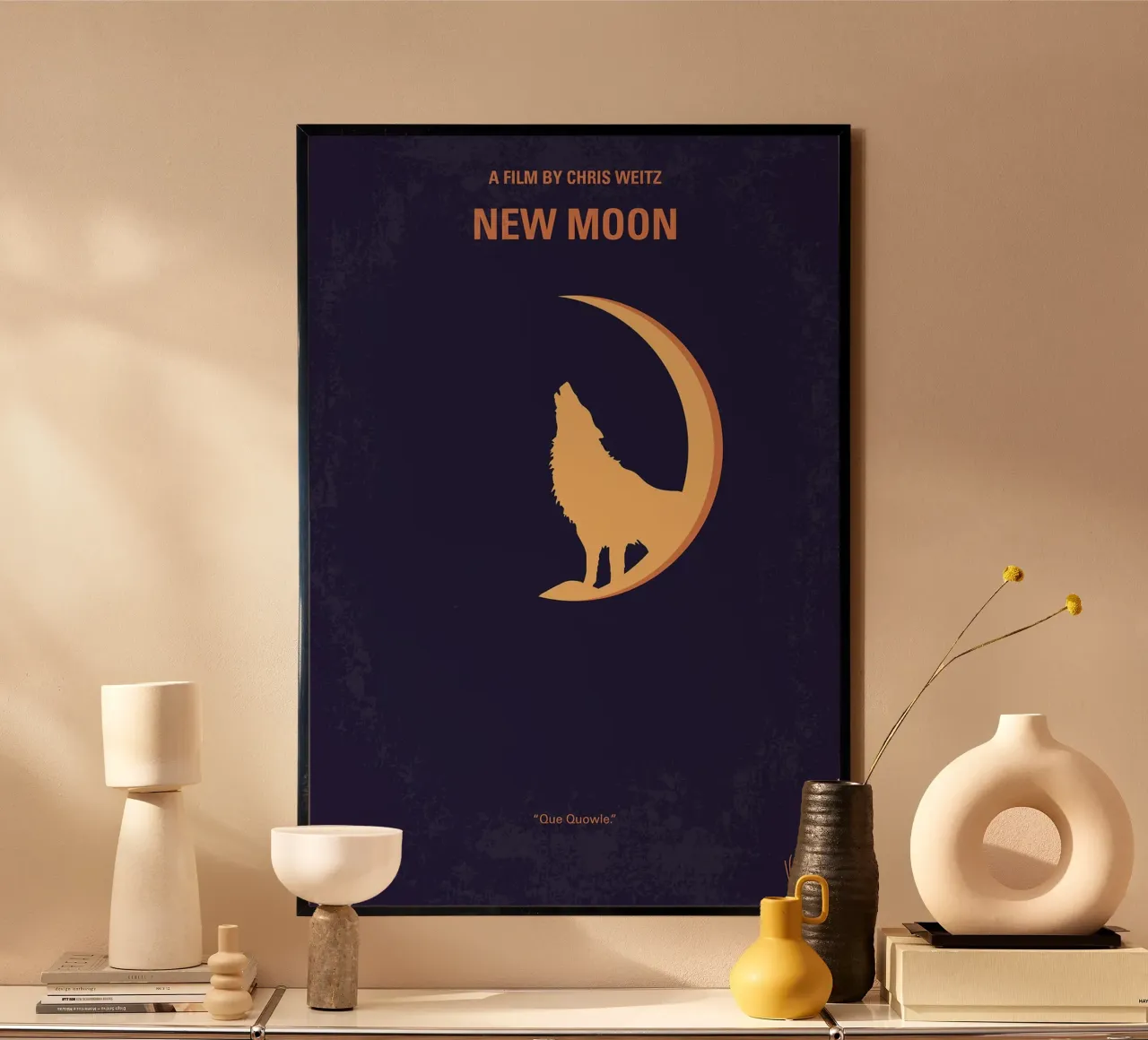 Twilight - New Moon di Chungkong poster con telaio in legno da jammie