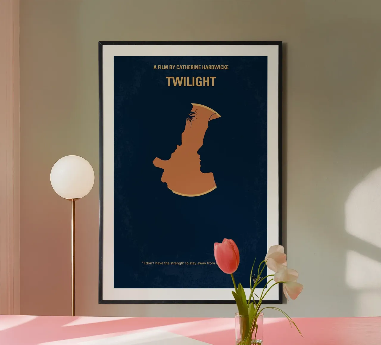 crepuscolo di chungkong poster con telaio in legno da jammie
