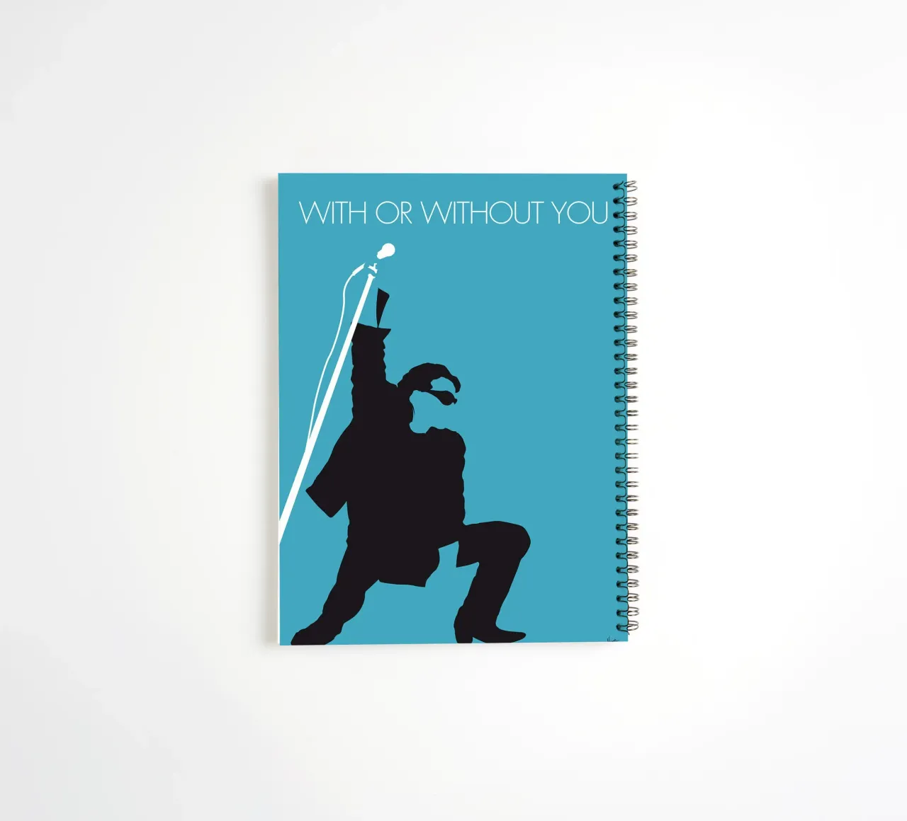 U2 - With or without you by Chungkong spiral notebook by jammie