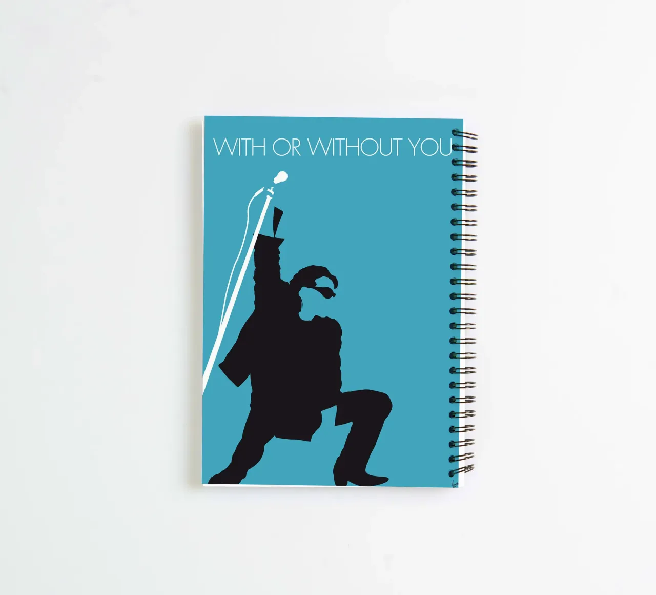 U2 - With or without you by Chungkong spiral notebook by jammie