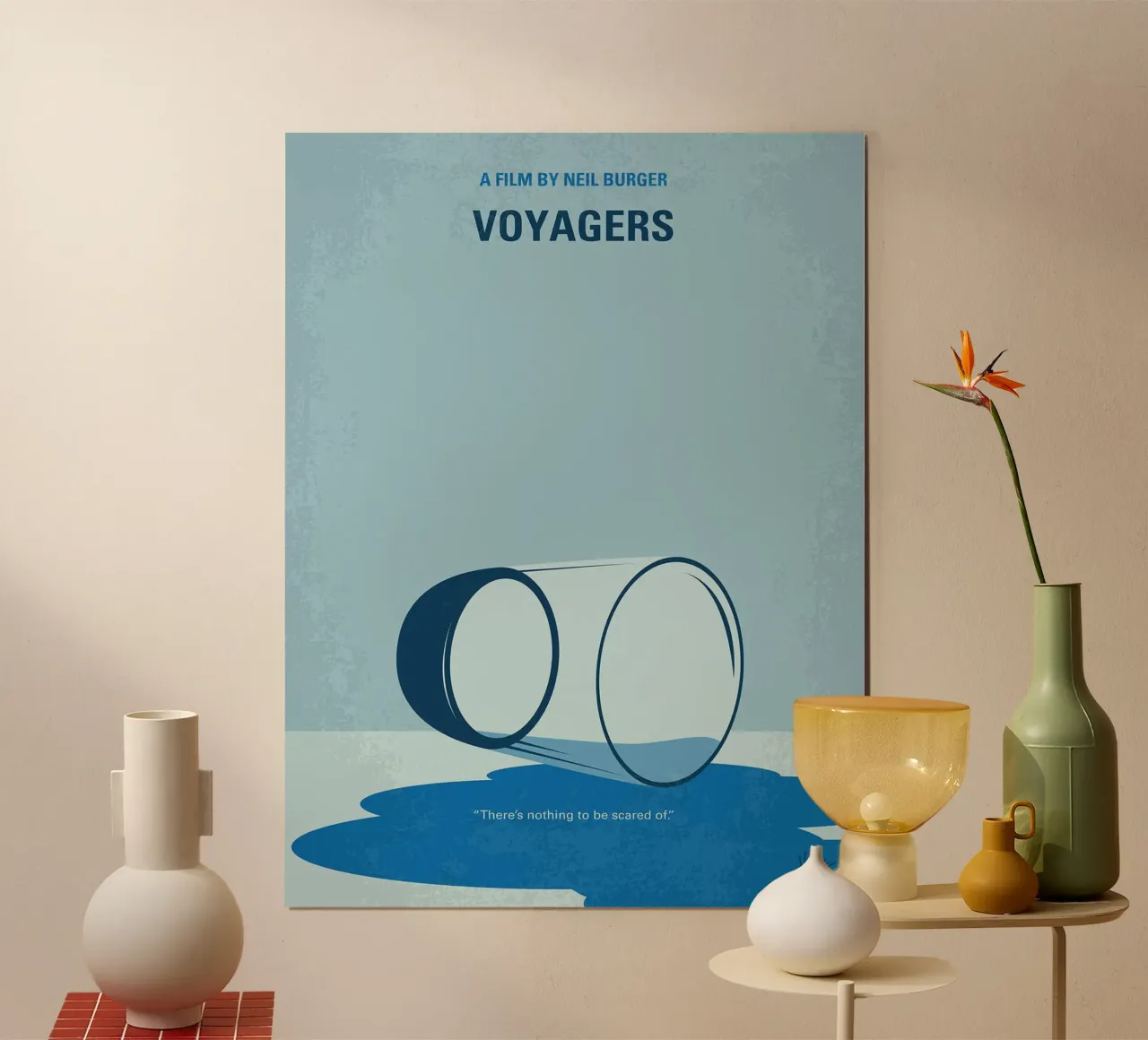 Viaggiatori di Chungkong poster con telaio in legno da jammie