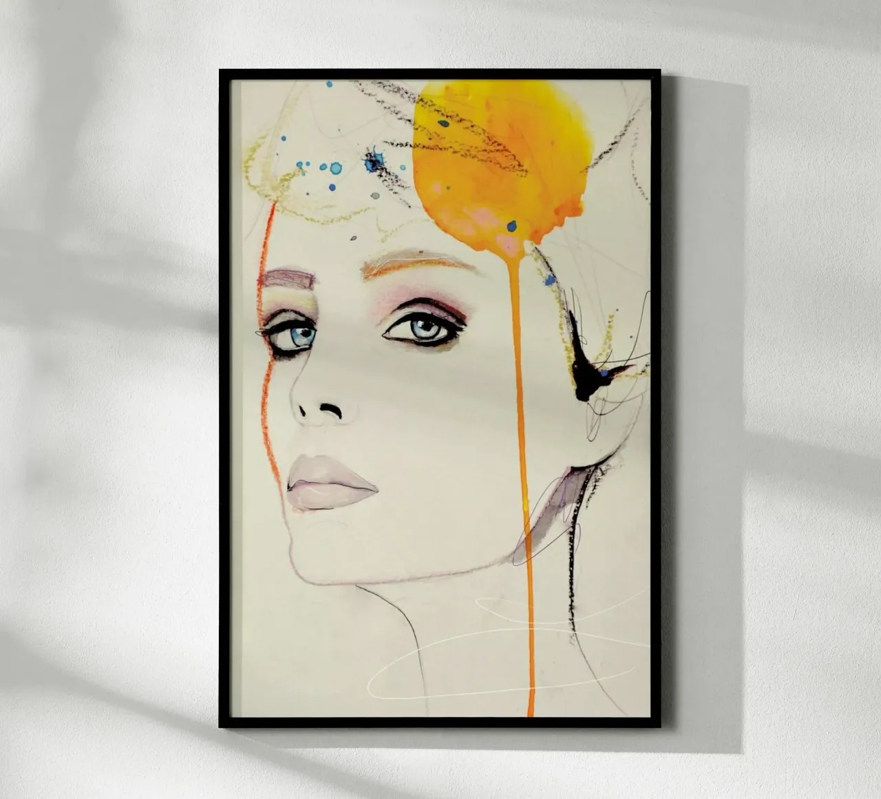 Orchid poster with aluminum frame by Leigh Viner