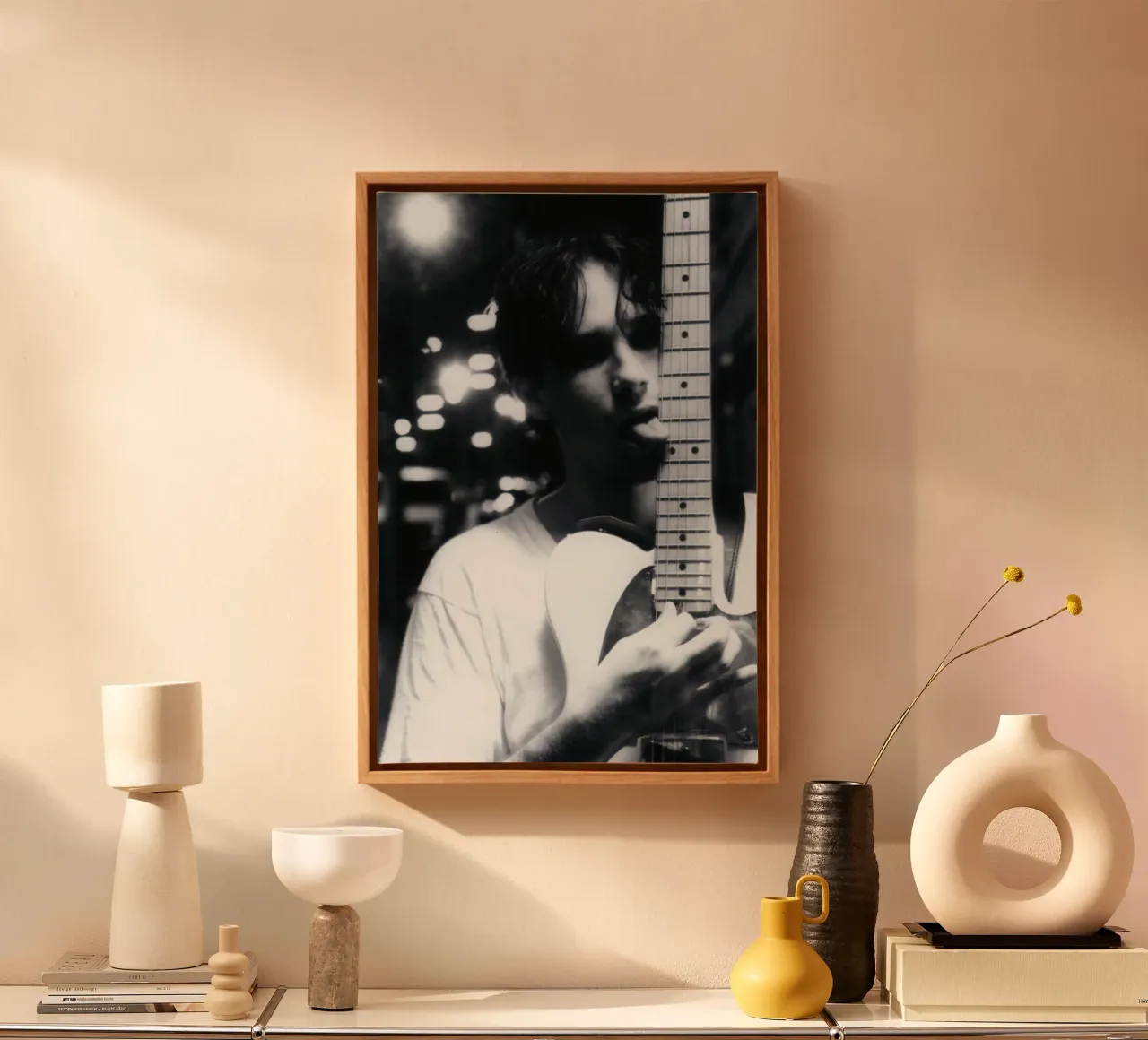 Jeff Buckley tela con Cornice a cassetta da udahandereez