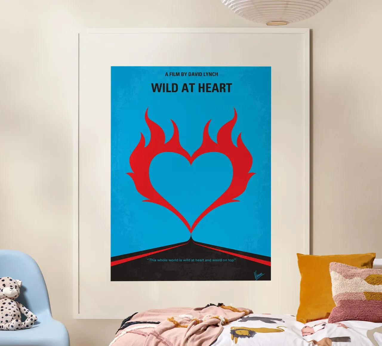 Wild At Heart di Chungkong poster con telaio in legno da jammie