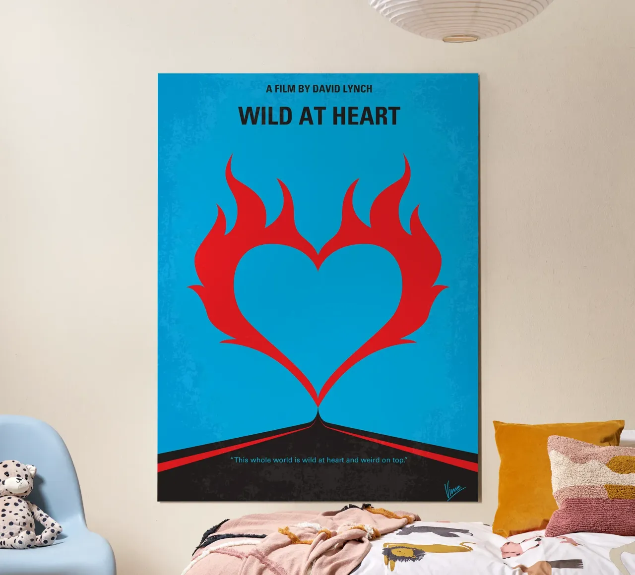 Wild At Heart di Chungkong poster con telaio in legno da jammie
