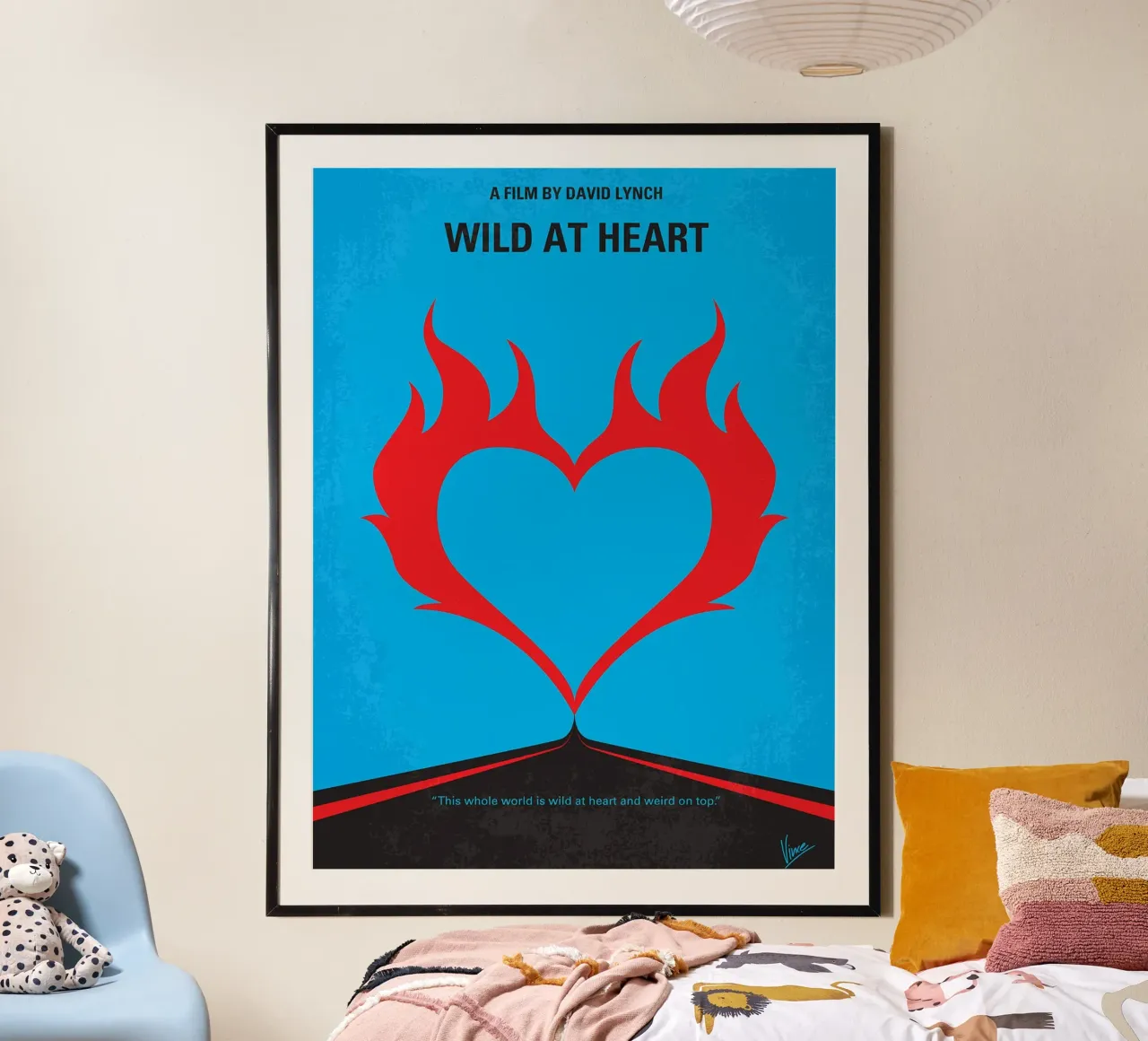 Wild At Heart di Chungkong poster con telaio in legno da jammie