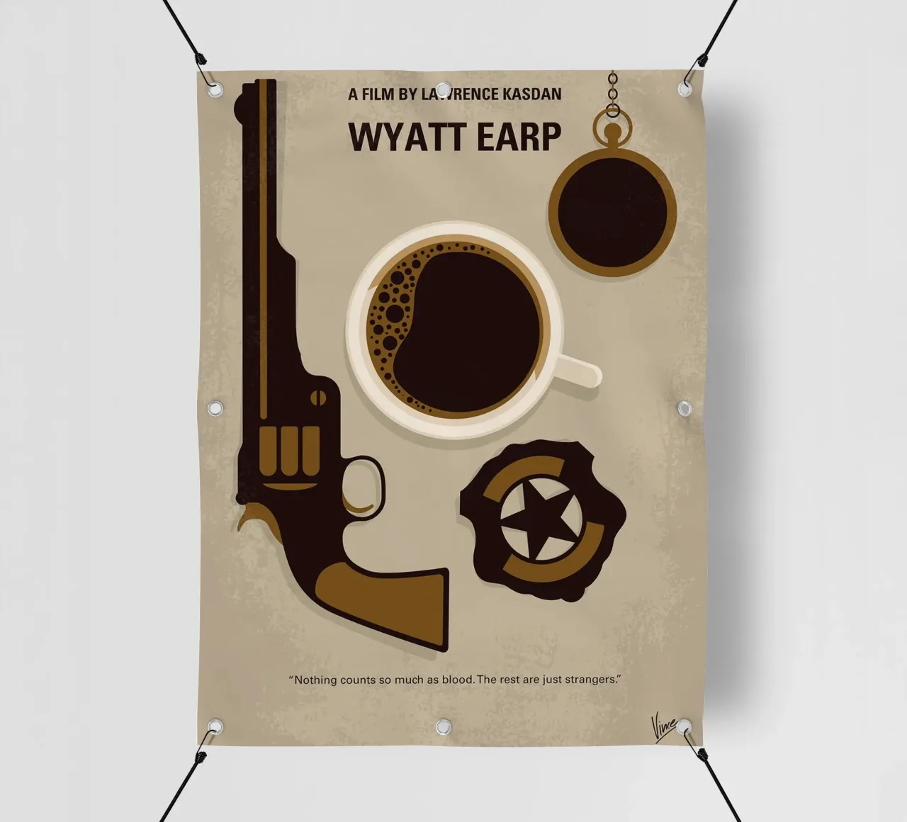Wyatt Earp di Chungkong telo in pvc da jammie