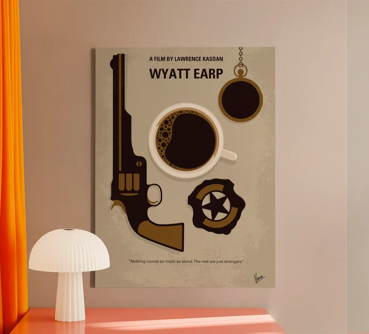 Wyatt Earp door Chungkong canvas met Baklijst van jammie
