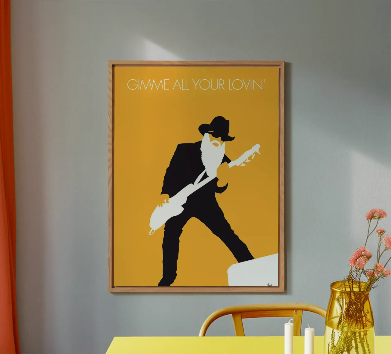 ZZ Top - Gimme All Your Lovin' di Chungkong alluminio dibond da jammie
