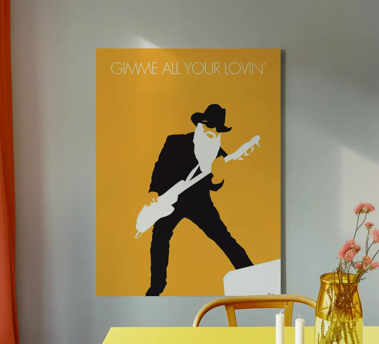 ZZ Top - Gimme All Your Lovin' von Chungkong Leinwand mit Schattenfugenrahmen von jammie