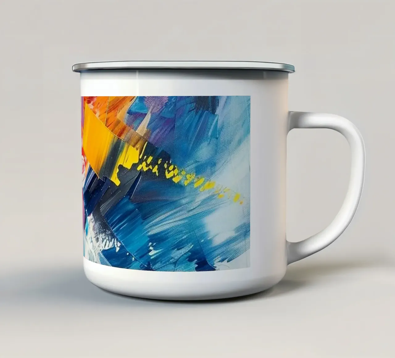 Whispers of Color tazza in smalto da Mosaic Dialogue