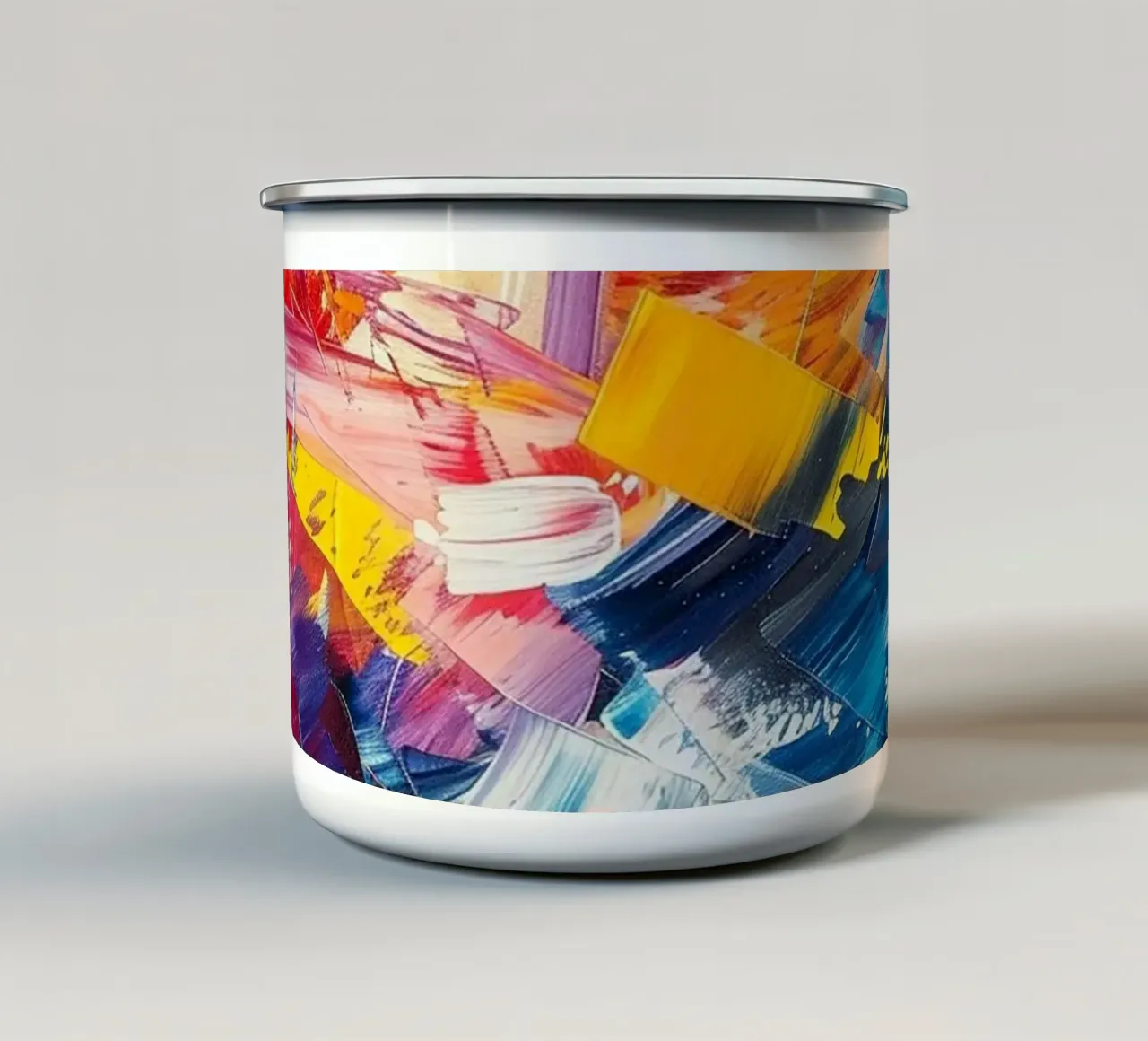 Whispers of Color tazza in smalto da Mosaic Dialogue