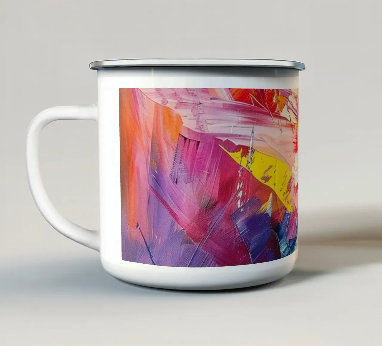 Whispers of Color tazza in smalto da Mosaic Dialogue