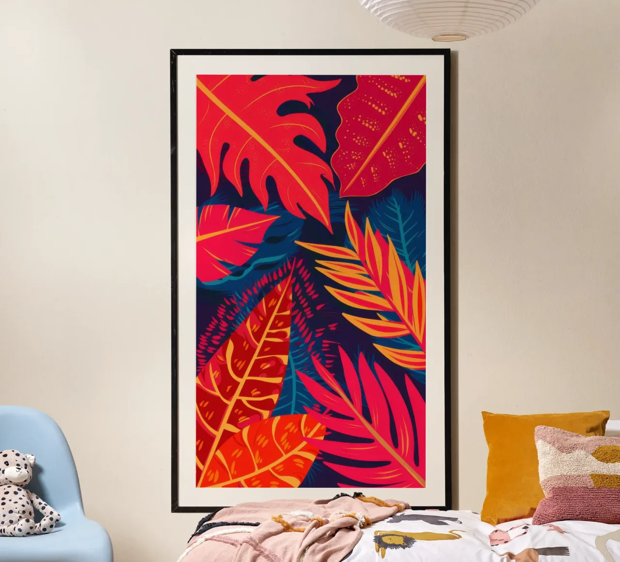 Fiammata cremisi botanica poster da Orchid Patina