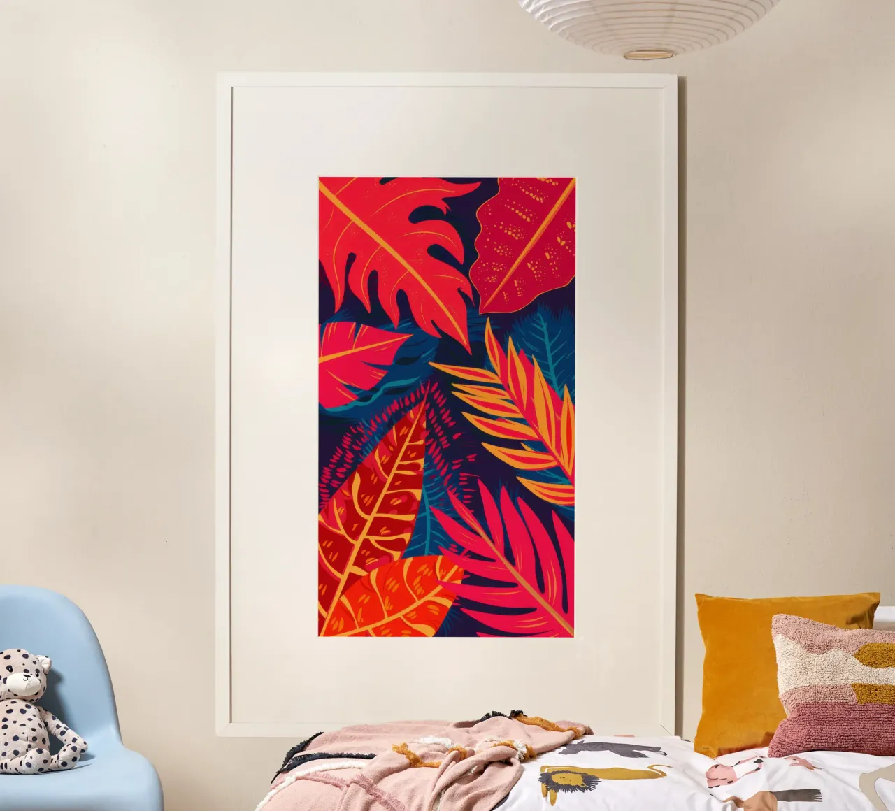 Fiammata cremisi botanica poster da Orchid Patina