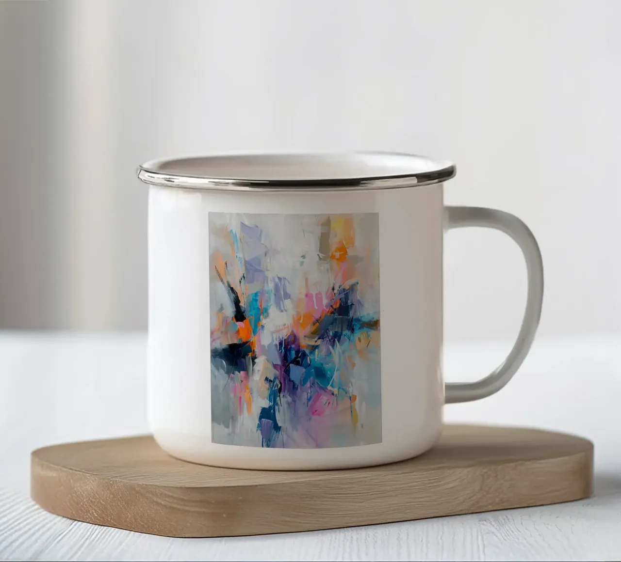 Echoes of Light tazza in smalto da Mosaic Dialogue