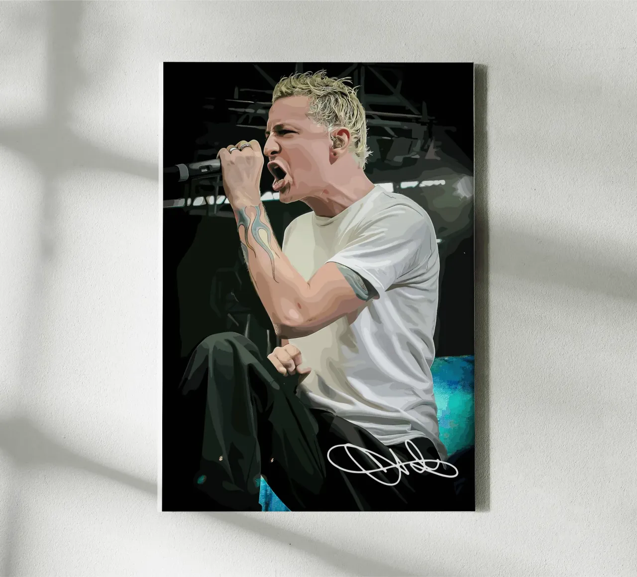 Chester Bennington tela con Cornice a cassetta da shiners