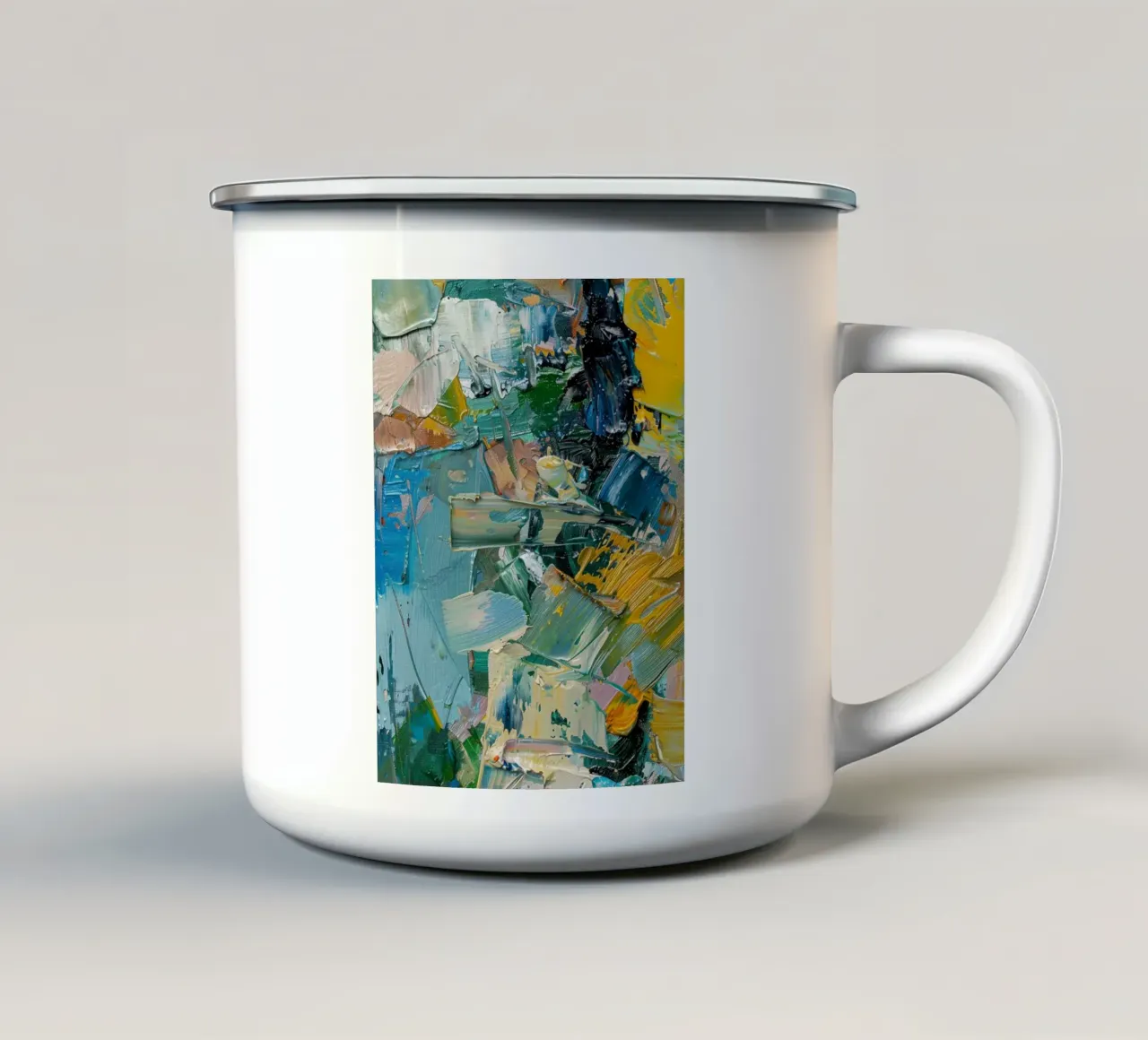 Fragments of Nature tazza in smalto da Mosaic Dialogue