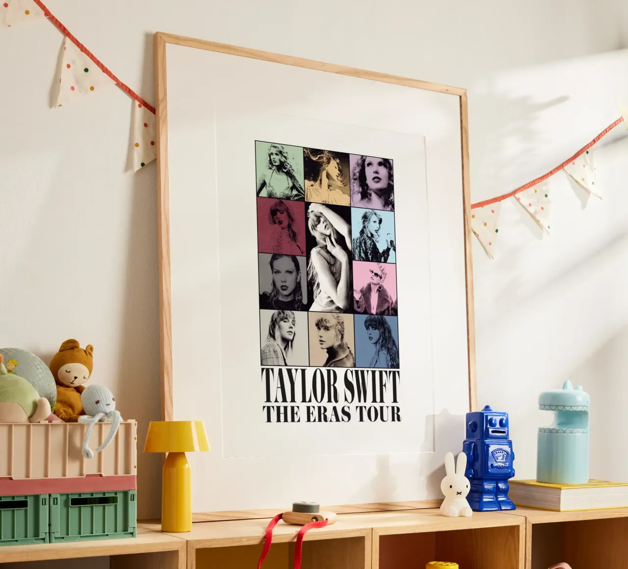 Taylor Swift The Eras Tour Song Poster mit Holzrahmen von ramdakjagualma