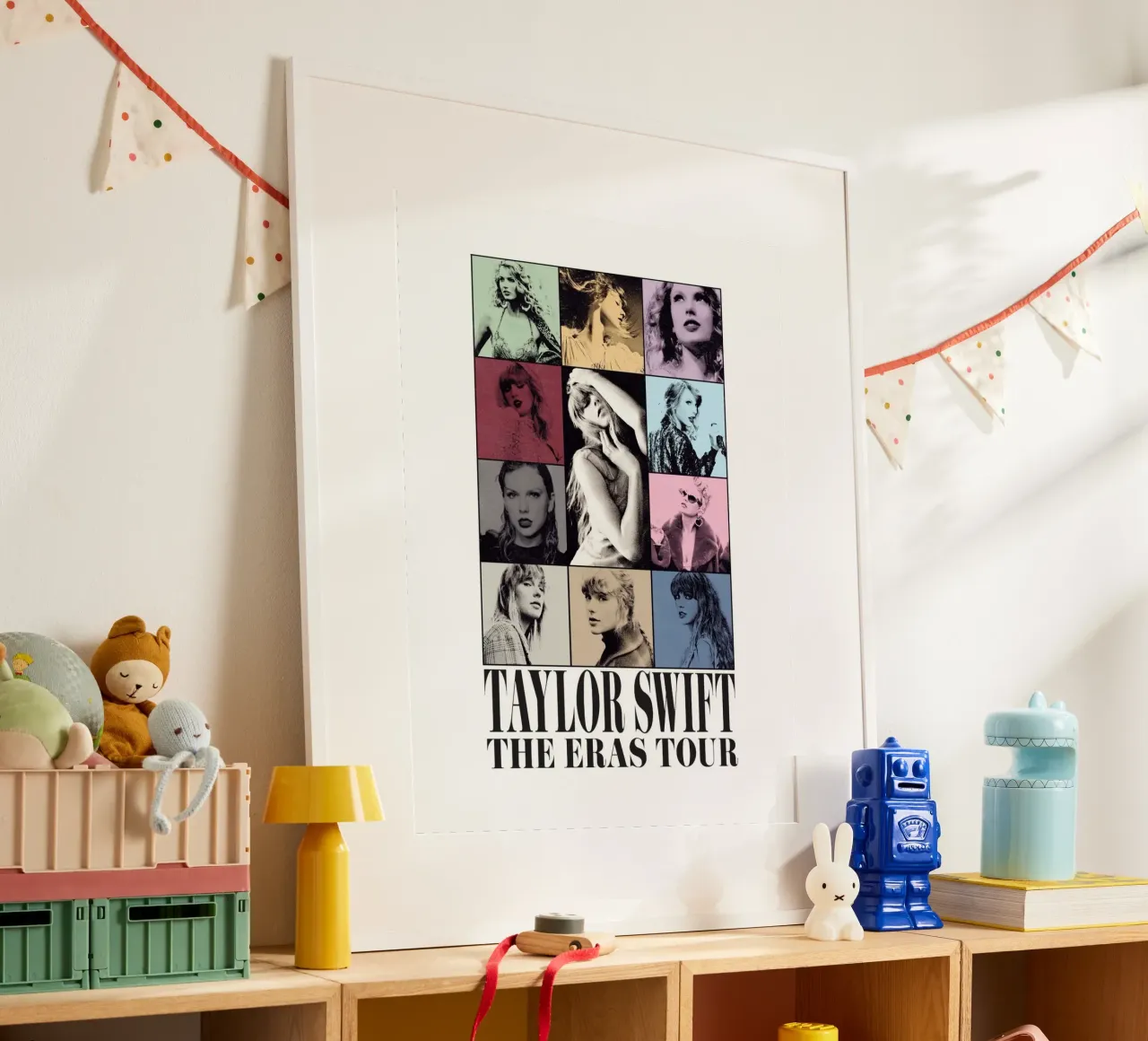 Taylor Swift The Eras Tour Song Poster mit Holzrahmen von ramdakjagualma