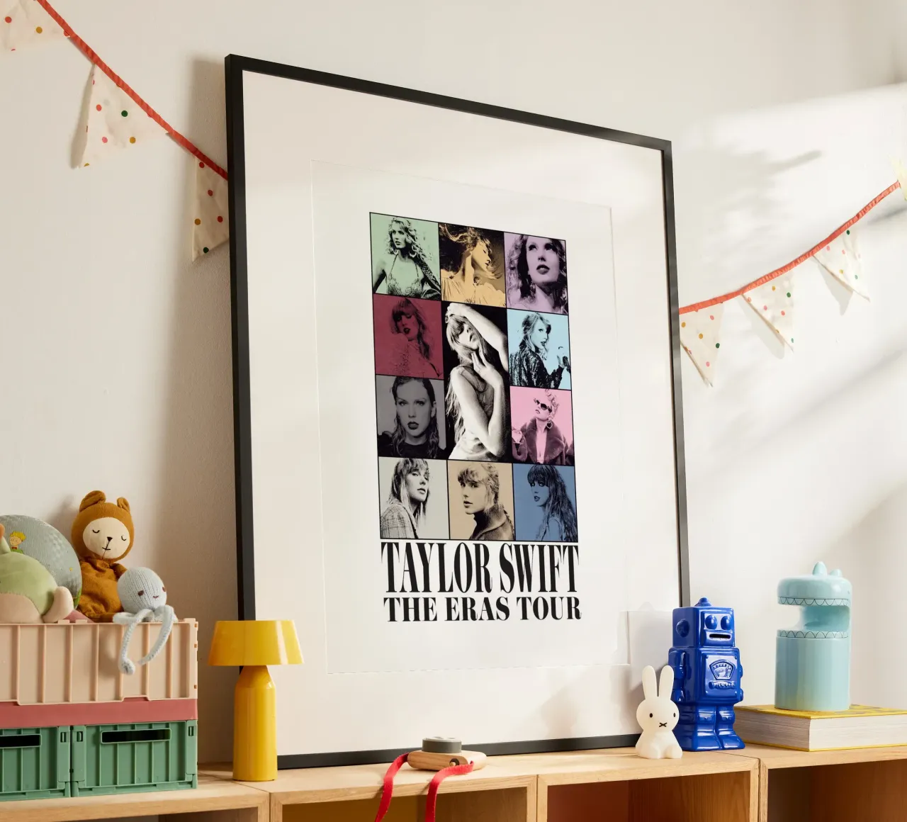 Taylor Swift The Eras Tour Song Poster mit Holzrahmen von ramdakjagualma