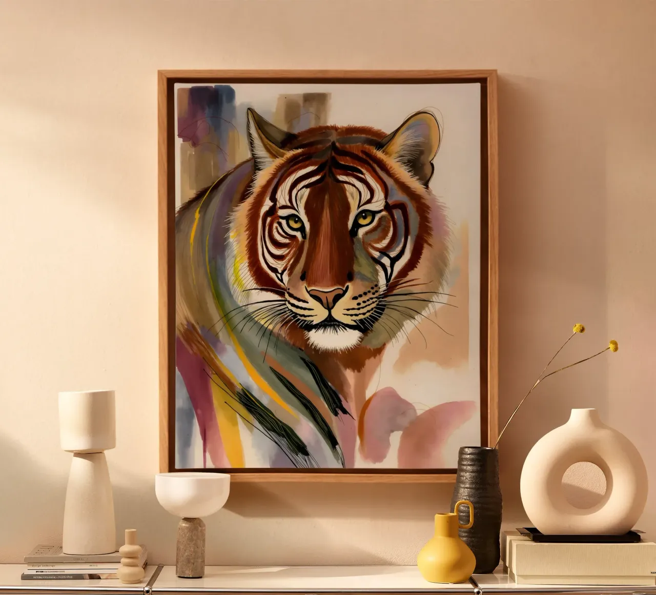 Tijgeroog: De ongetemde aura canvas met Baklijst van 83oranges