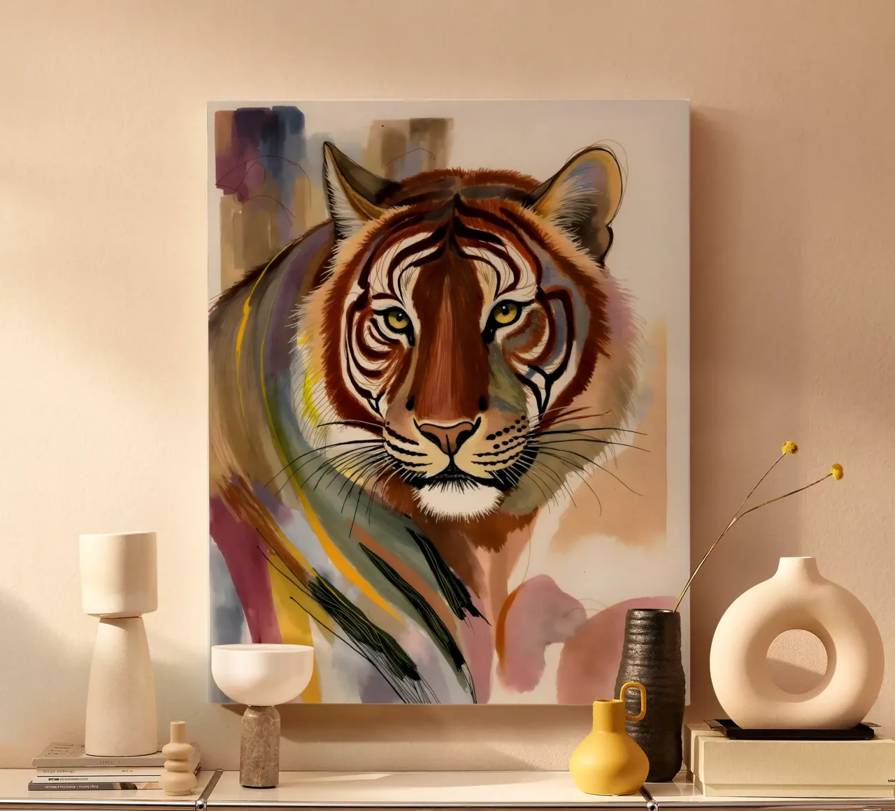 Tijgeroog: De ongetemde aura canvas met Baklijst van 83oranges