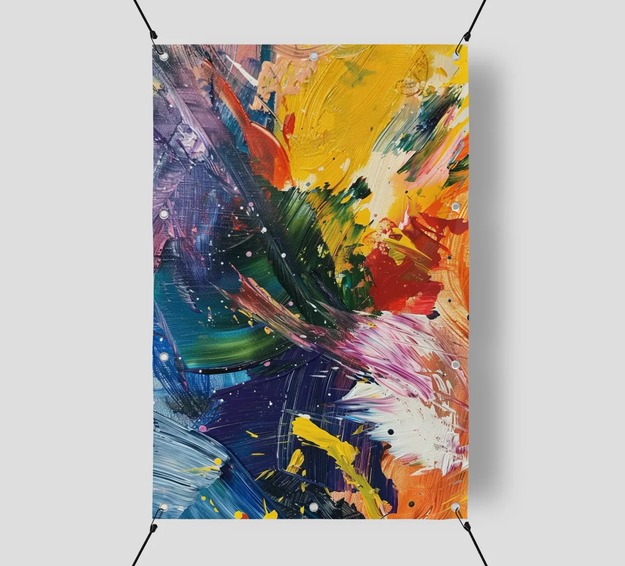 Cosmic Bloom telo in pvc da Mosaic Dialogue