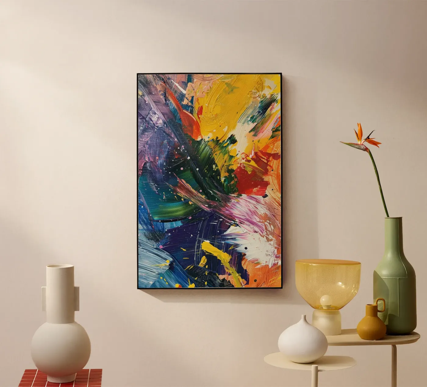 Cosmic Bloom Acryl-Glas von Colormenta