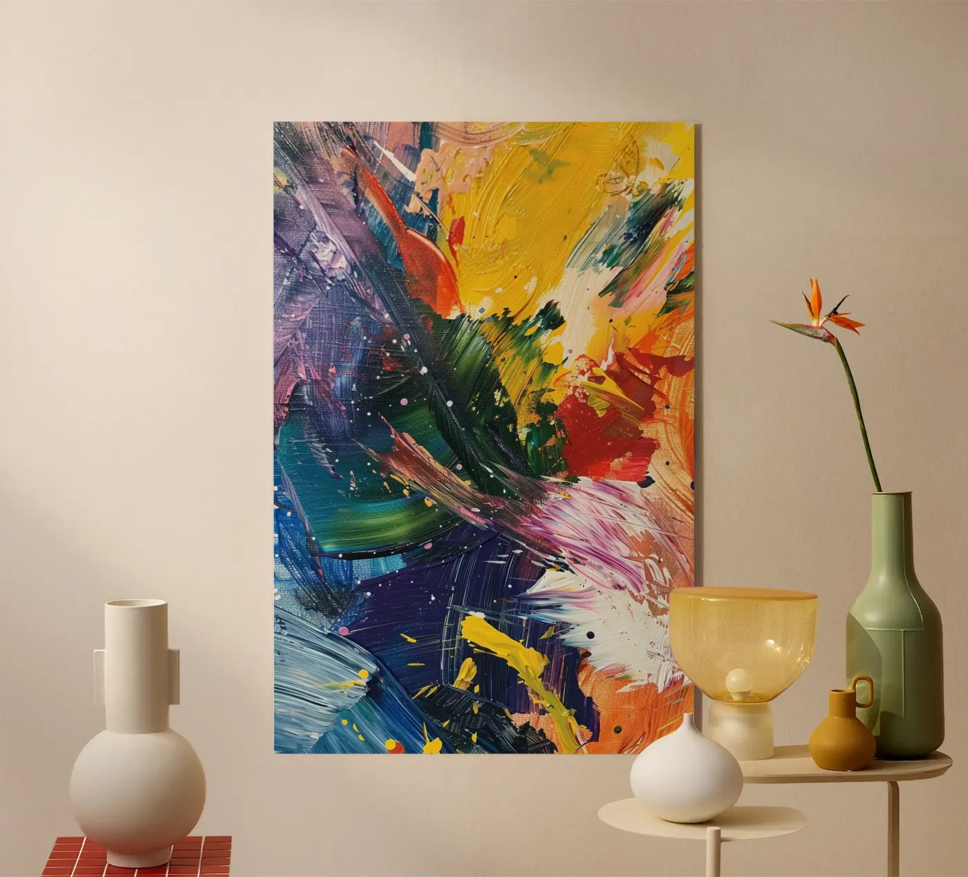 Cosmic Bloom Acryl-Glas von Colormenta