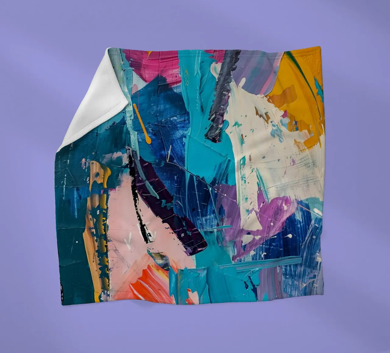 Vivid Currents coperta in pile da Mosaic Dialogue