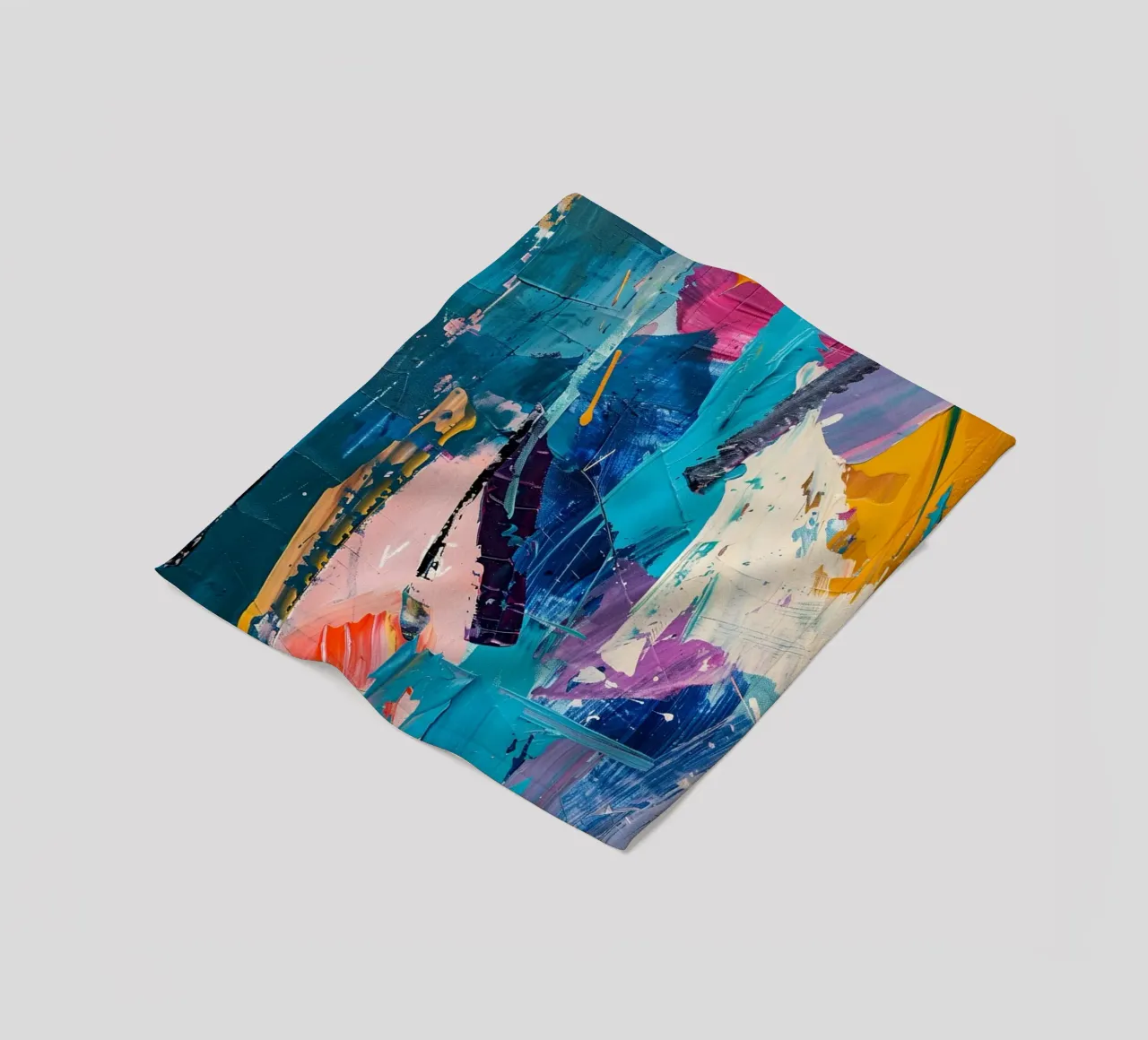 Vivid Currents coperta in pile da Mosaic Dialogue