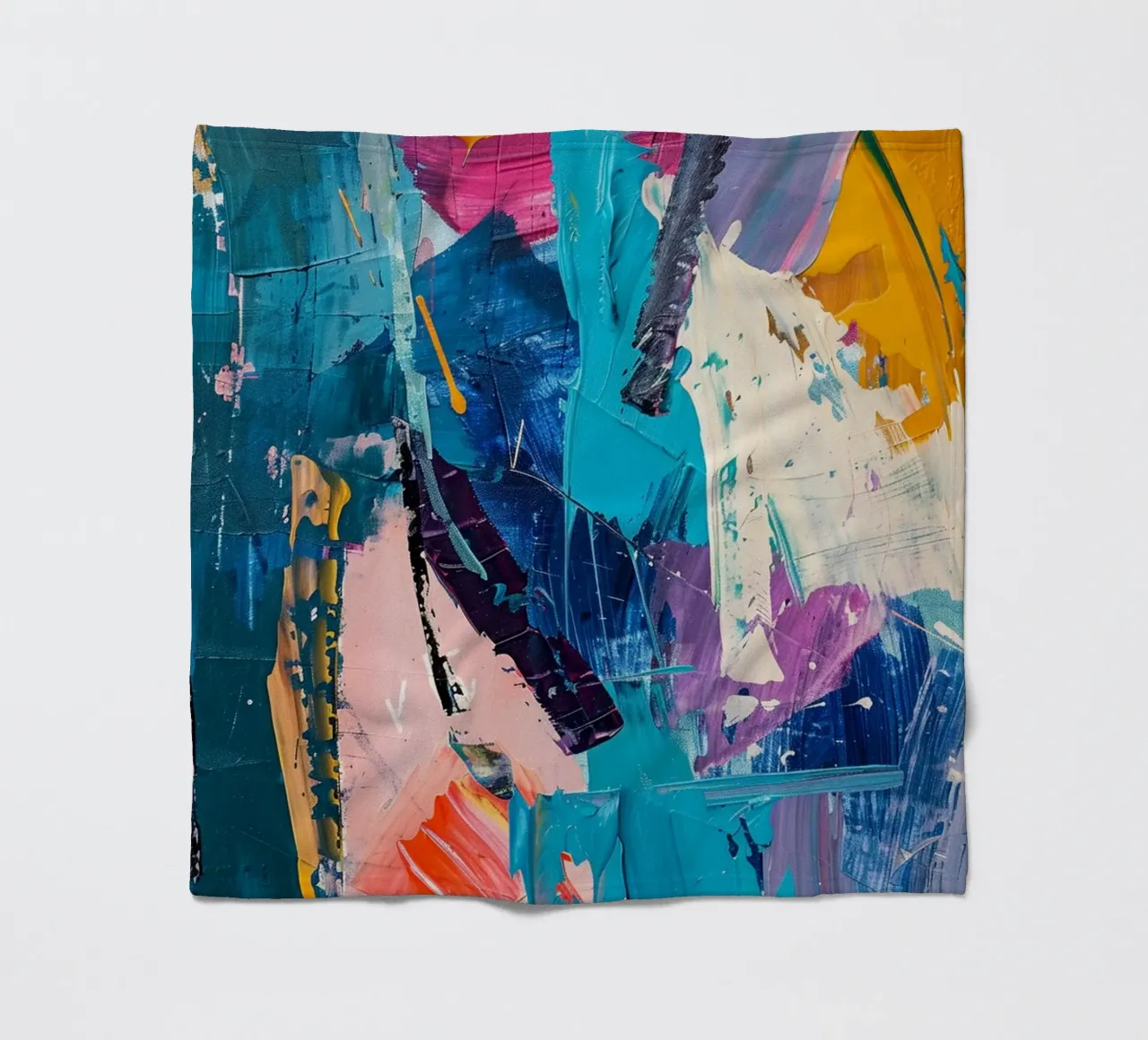 Vivid Currents coperta in pile da Mosaic Dialogue