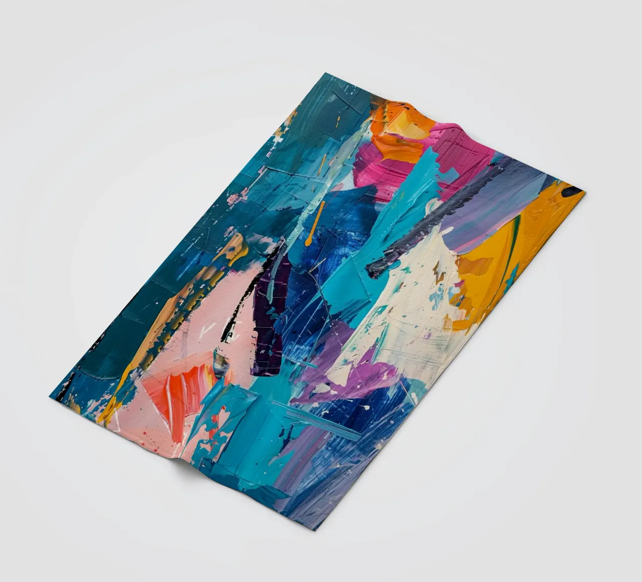Vivid Currents coperta in pile da Mosaic Dialogue