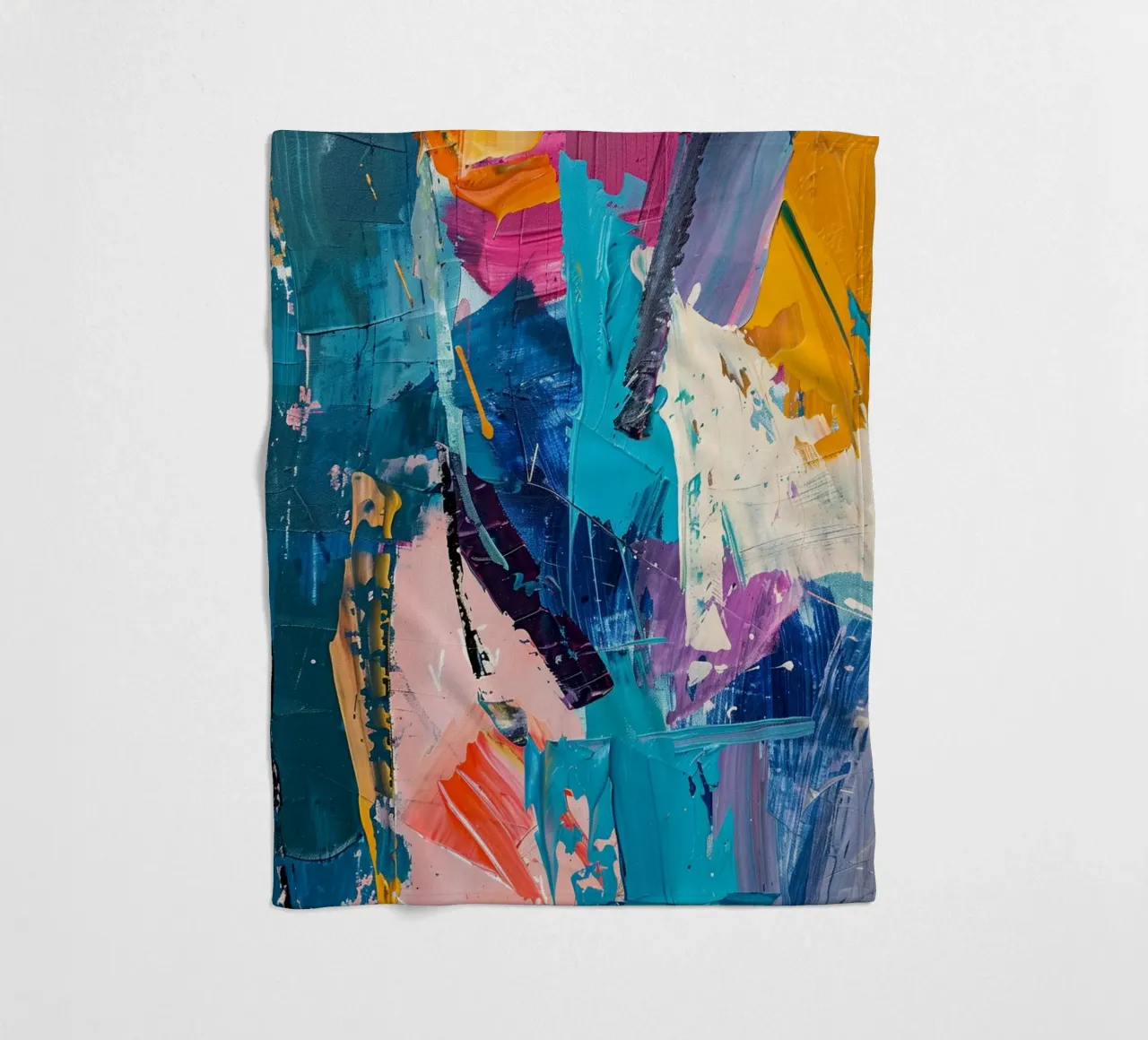 Vivid Currents coperta in pile da Mosaic Dialogue