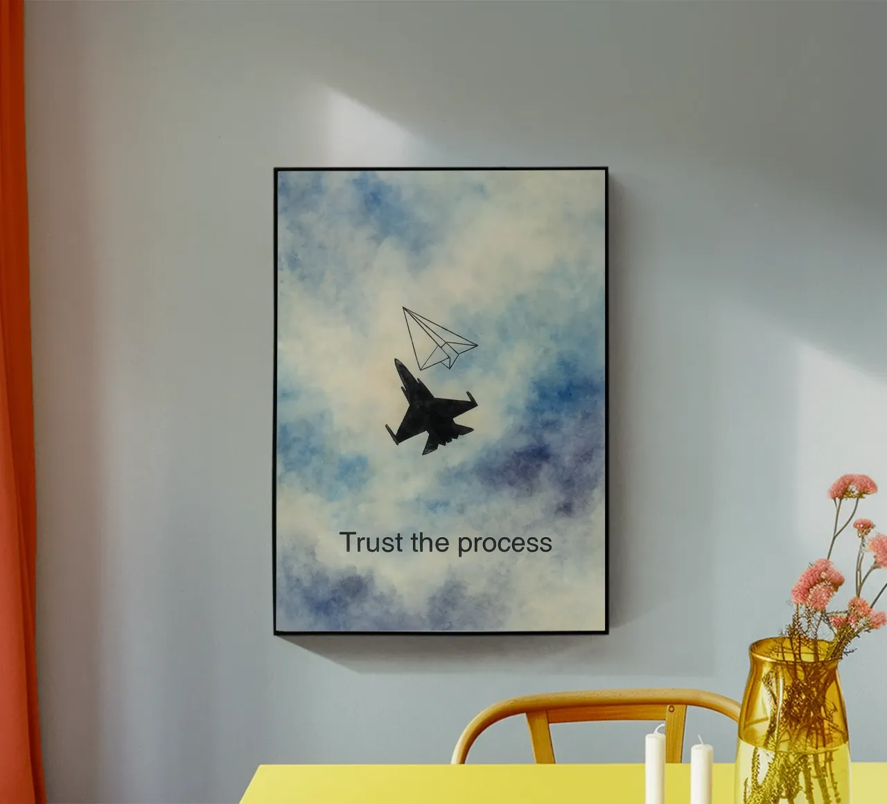 trust the process acrylic glass by cepeducks