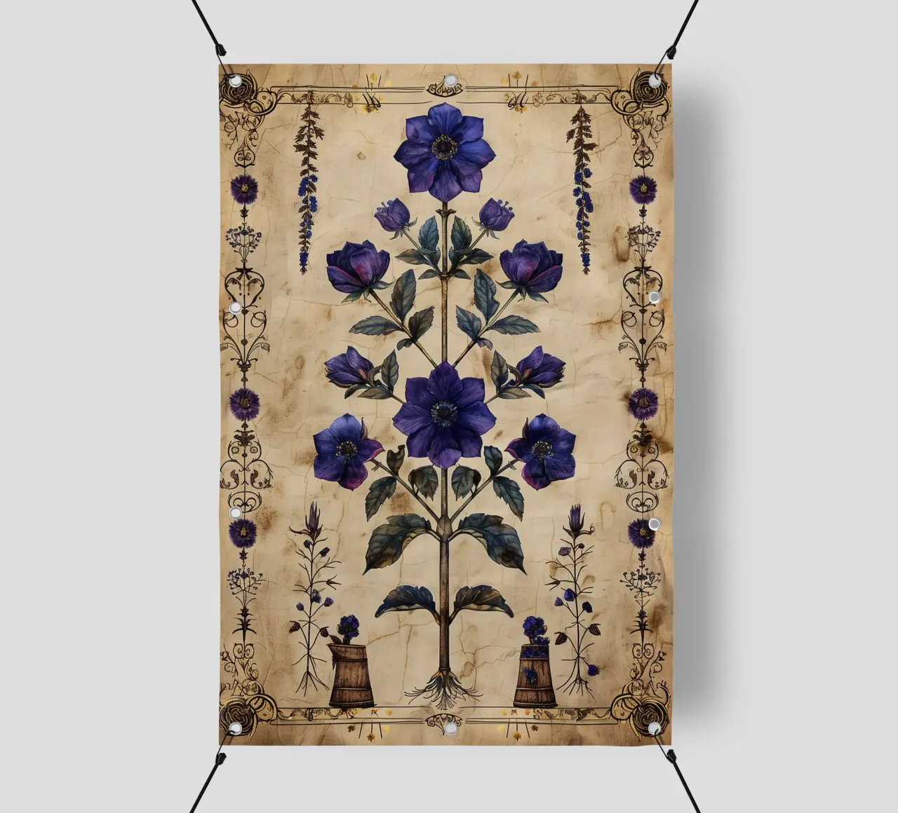 Medieval Bloom telo in pvc da michi