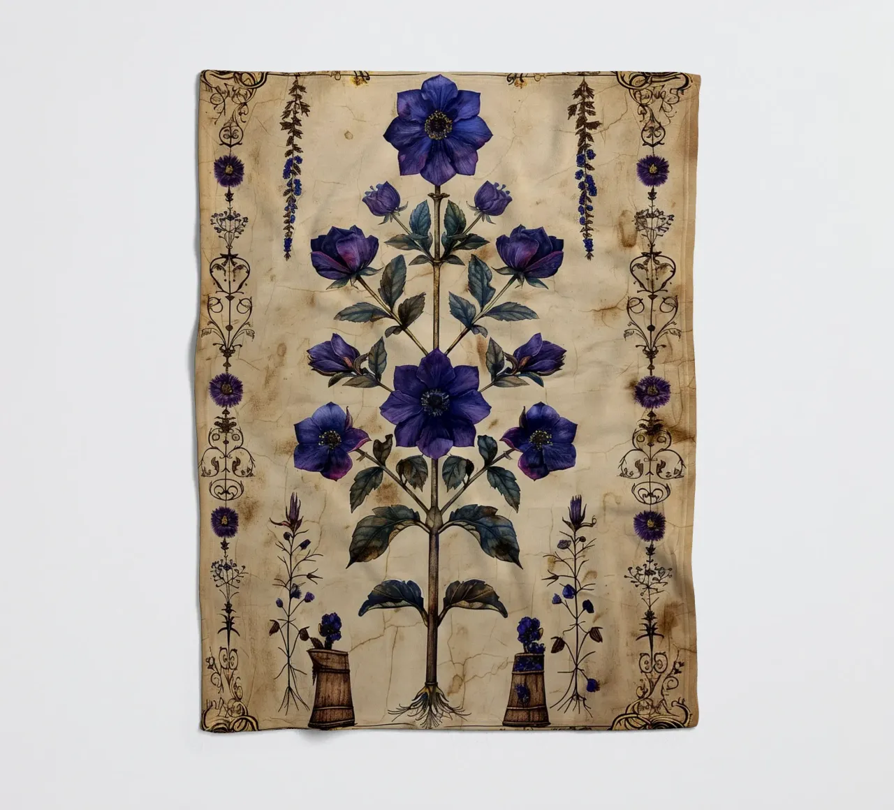Medieval Bloom coperta in pile da michi