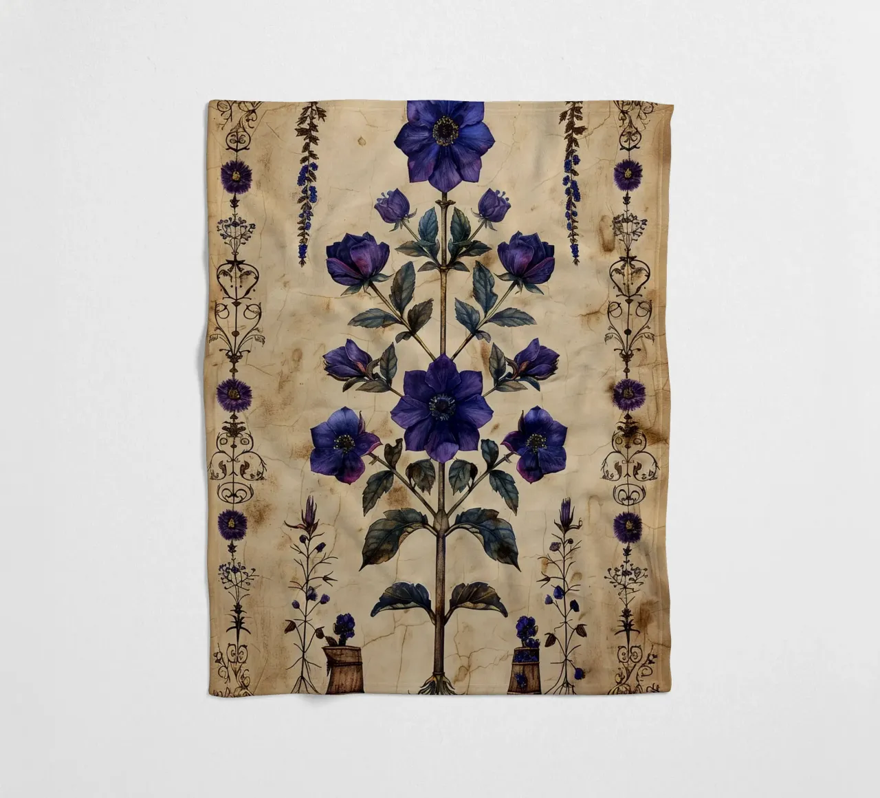 Medieval Bloom coperta in pile da michi